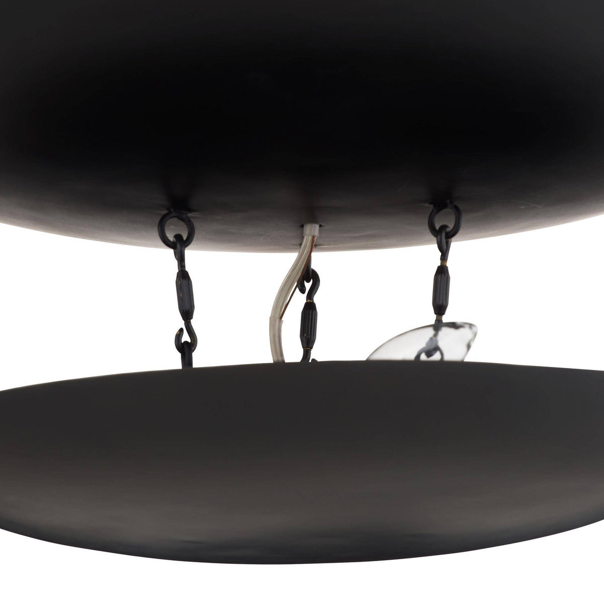Sculptural Florko Chandelier – Black — view 9