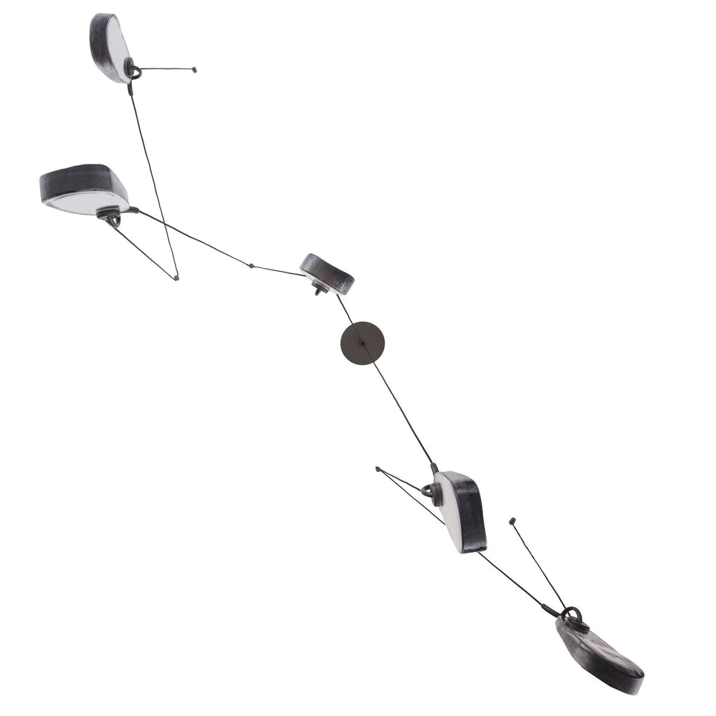 Sculptural Melt Chandelier – Gray — view 12