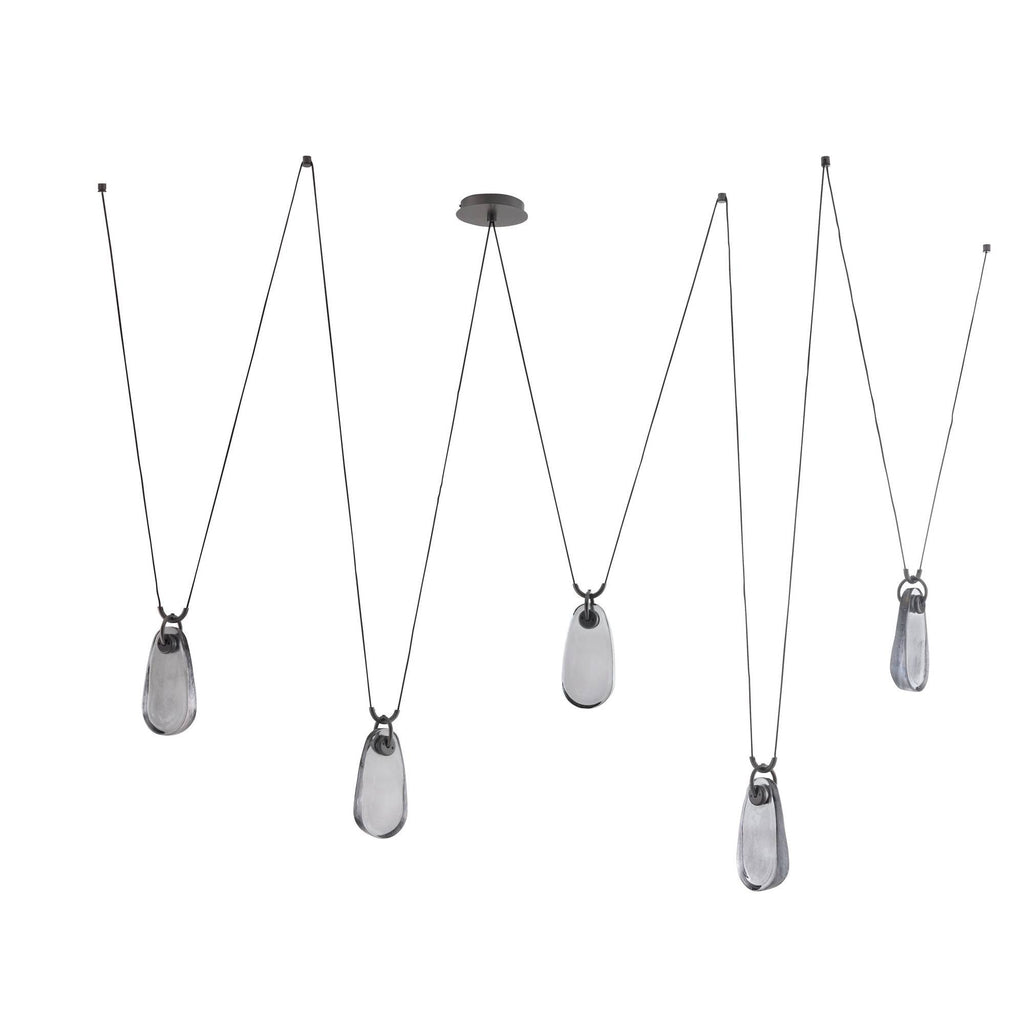 Sculptural Melt Chandelier – Gray — view 5