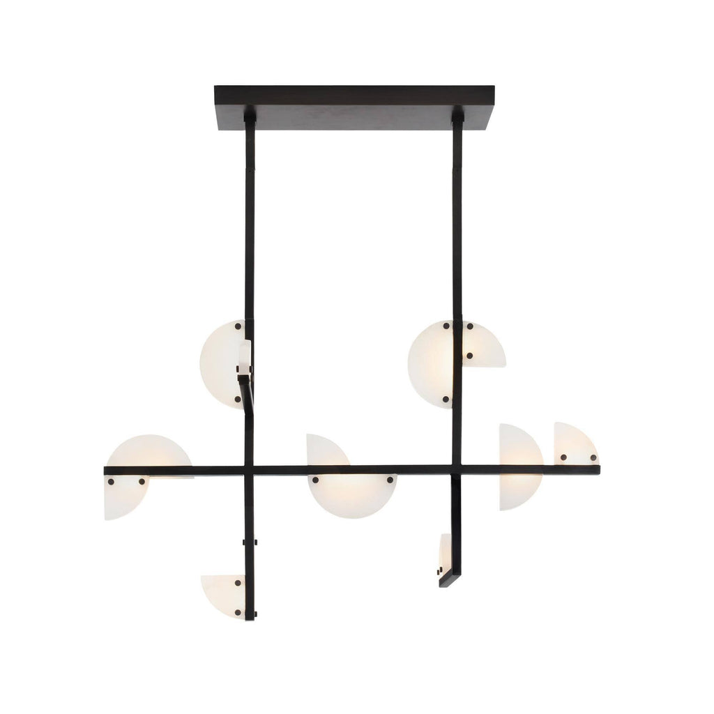 Signature Nova Alabaster Linear Chandelier — view 1