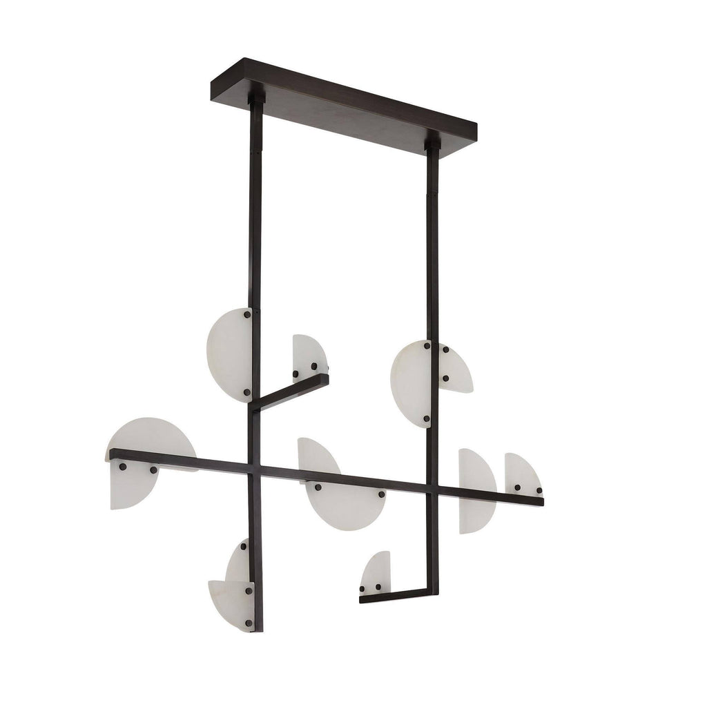 Signature Nova Alabaster Linear Chandelier — view 14