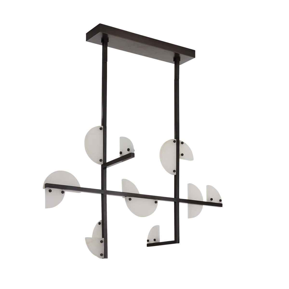 Signature Nova Alabaster Linear Chandelier — view 14