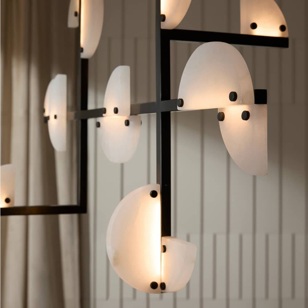 Signature Nova Alabaster Linear Chandelier — view 5