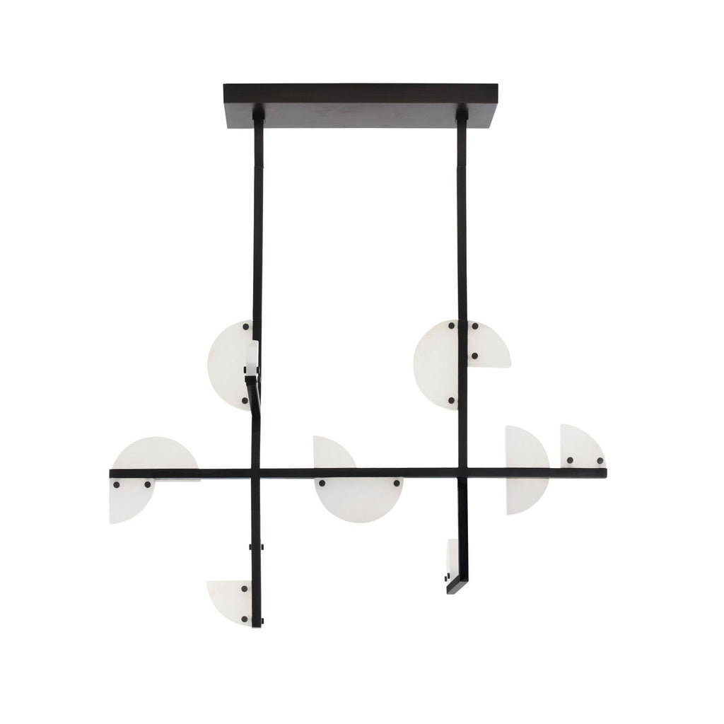 Signature Nova Alabaster Linear Chandelier — view 6