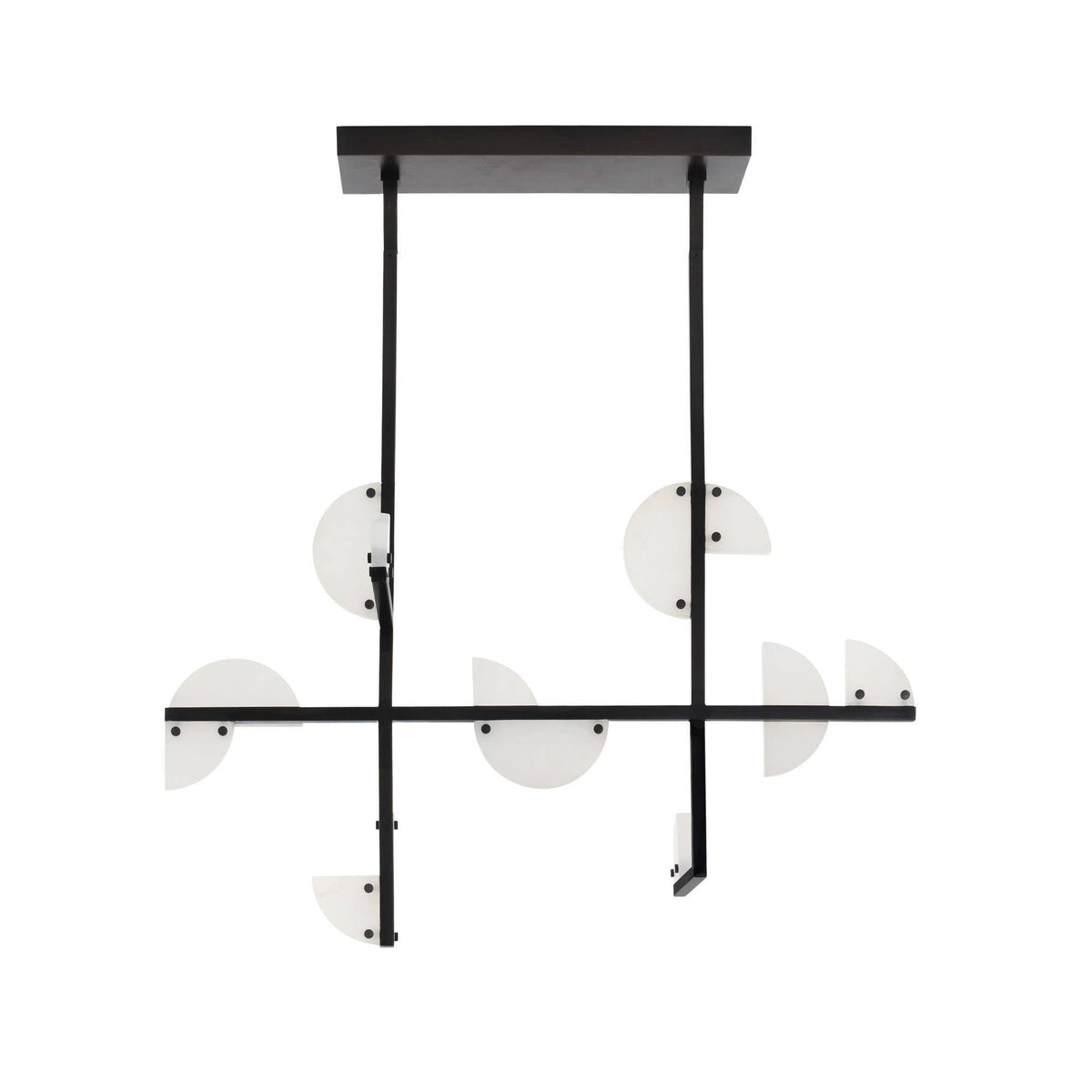 Signature Nova Alabaster Linear Chandelier — view 6