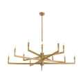 Sculptural Griff Large Chandelier – Gold — view 1