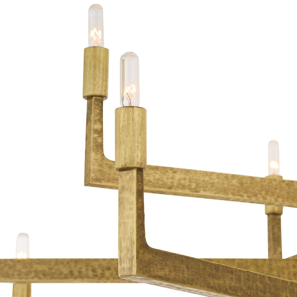 Sculptural Griff Large Chandelier – Gold — view 5