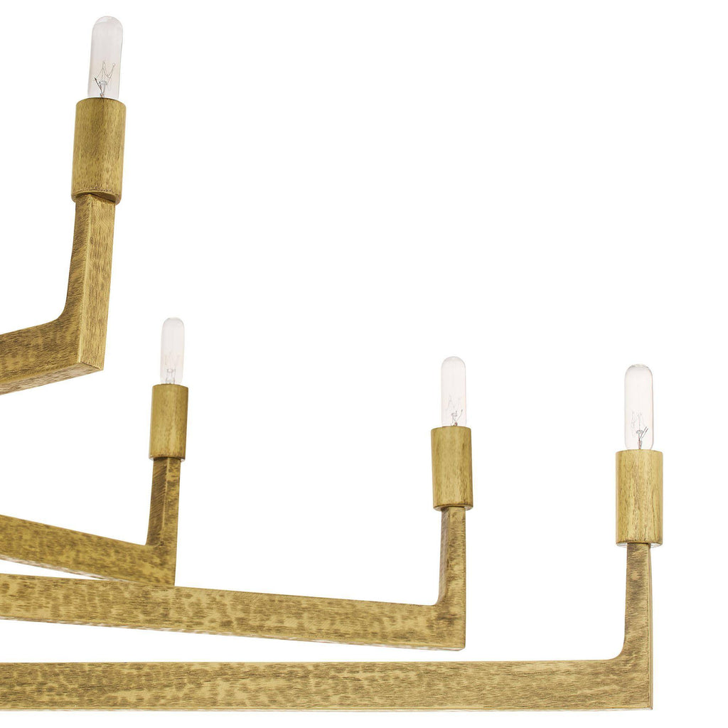 Sculptural Griff Large Chandelier – Gold — view 7