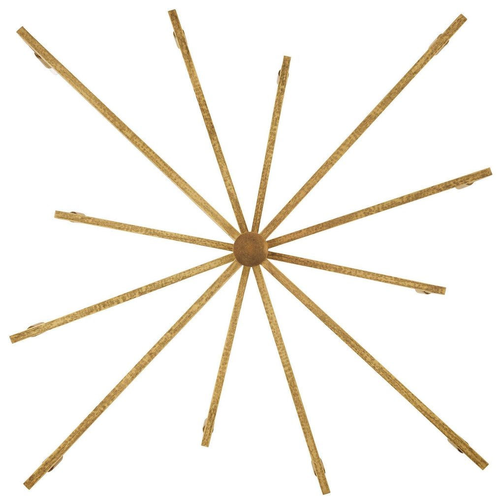 Sculptural Griff Large Chandelier – Gold — view 9