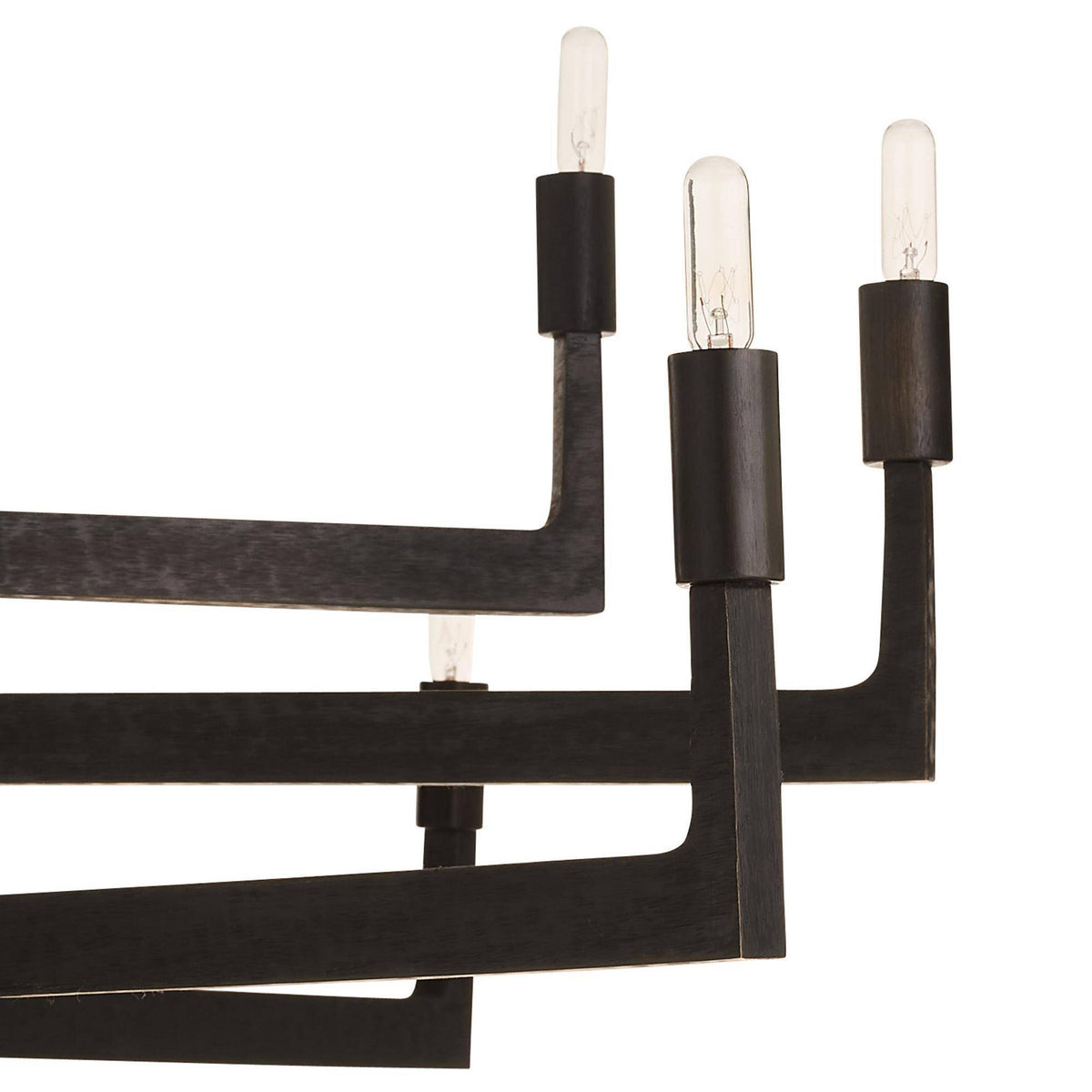 Sculptural Griff Large Chandelier – Black — view 8