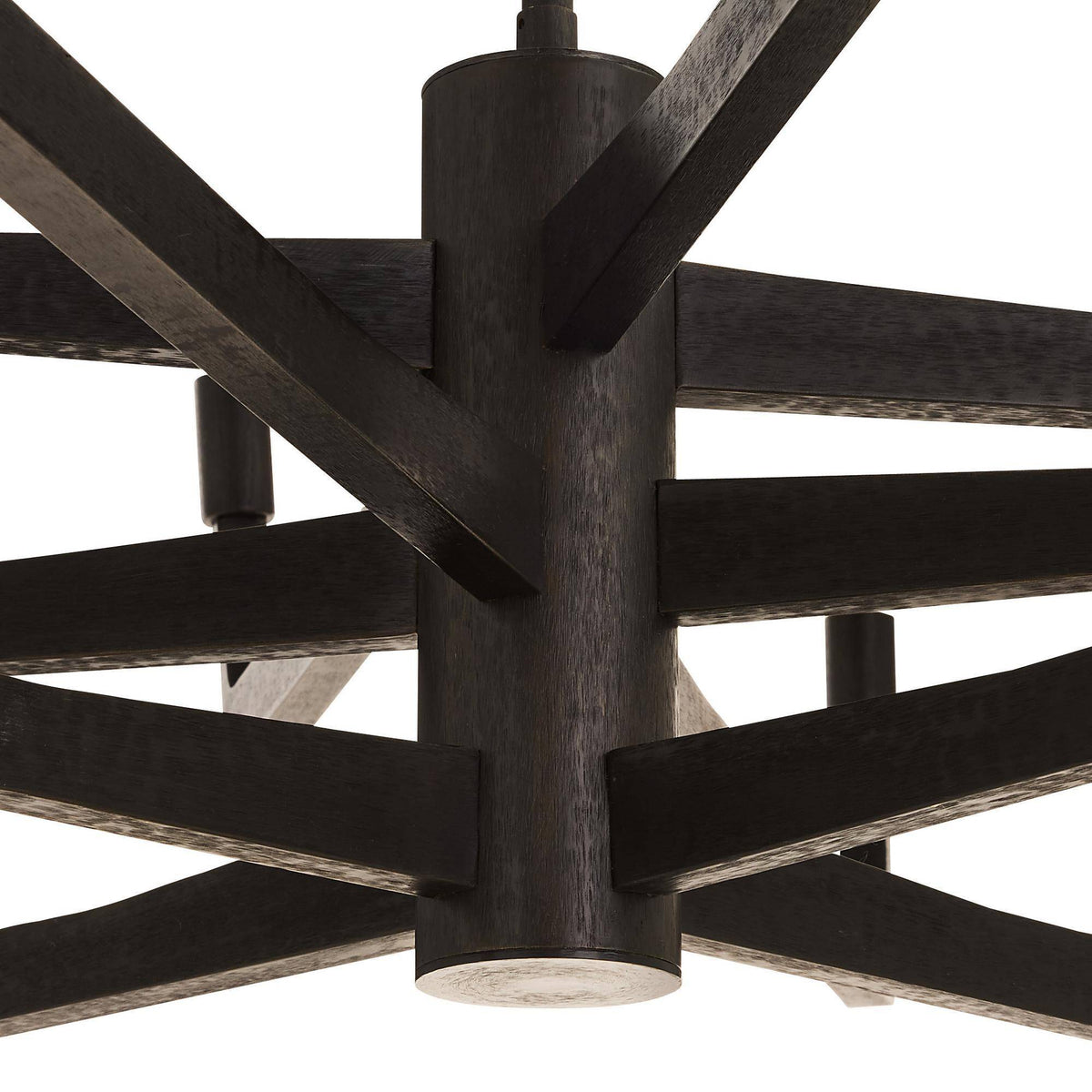 Sculptural Griff Large Chandelier – Black — view 9