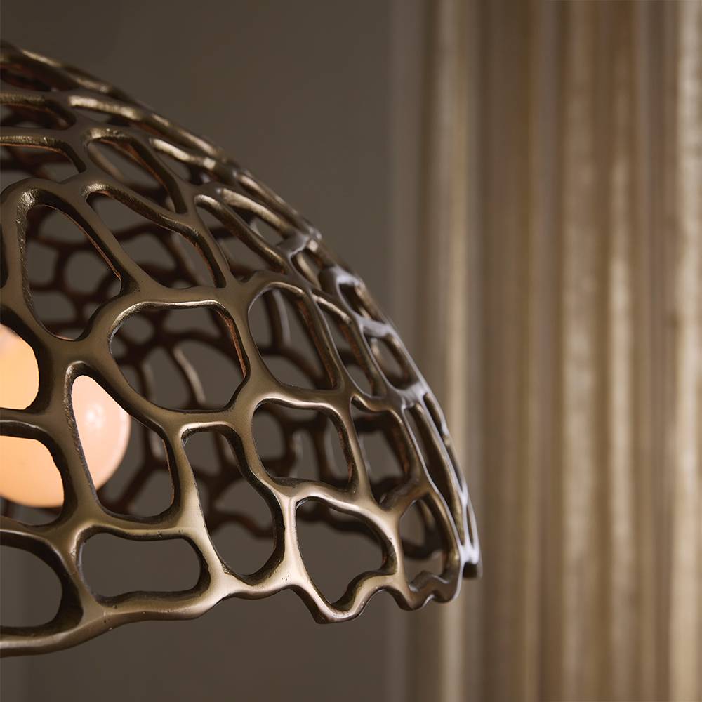 Sculptural Lotus Pendant — view 3