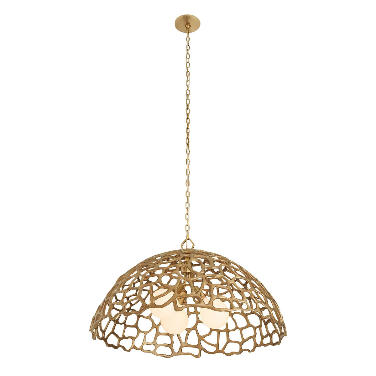 Sculptural Lotus Pendant — view 5