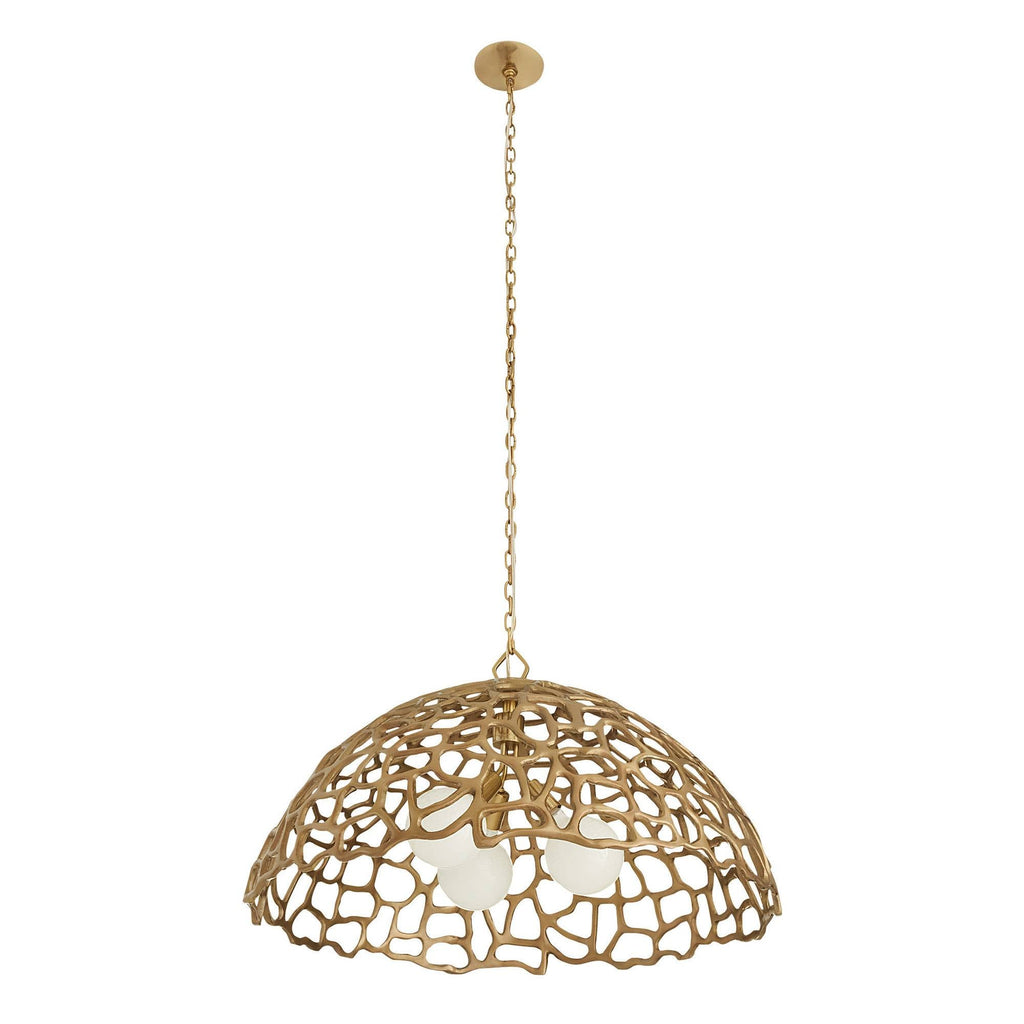 Sculptural Lotus Pendant — view 6