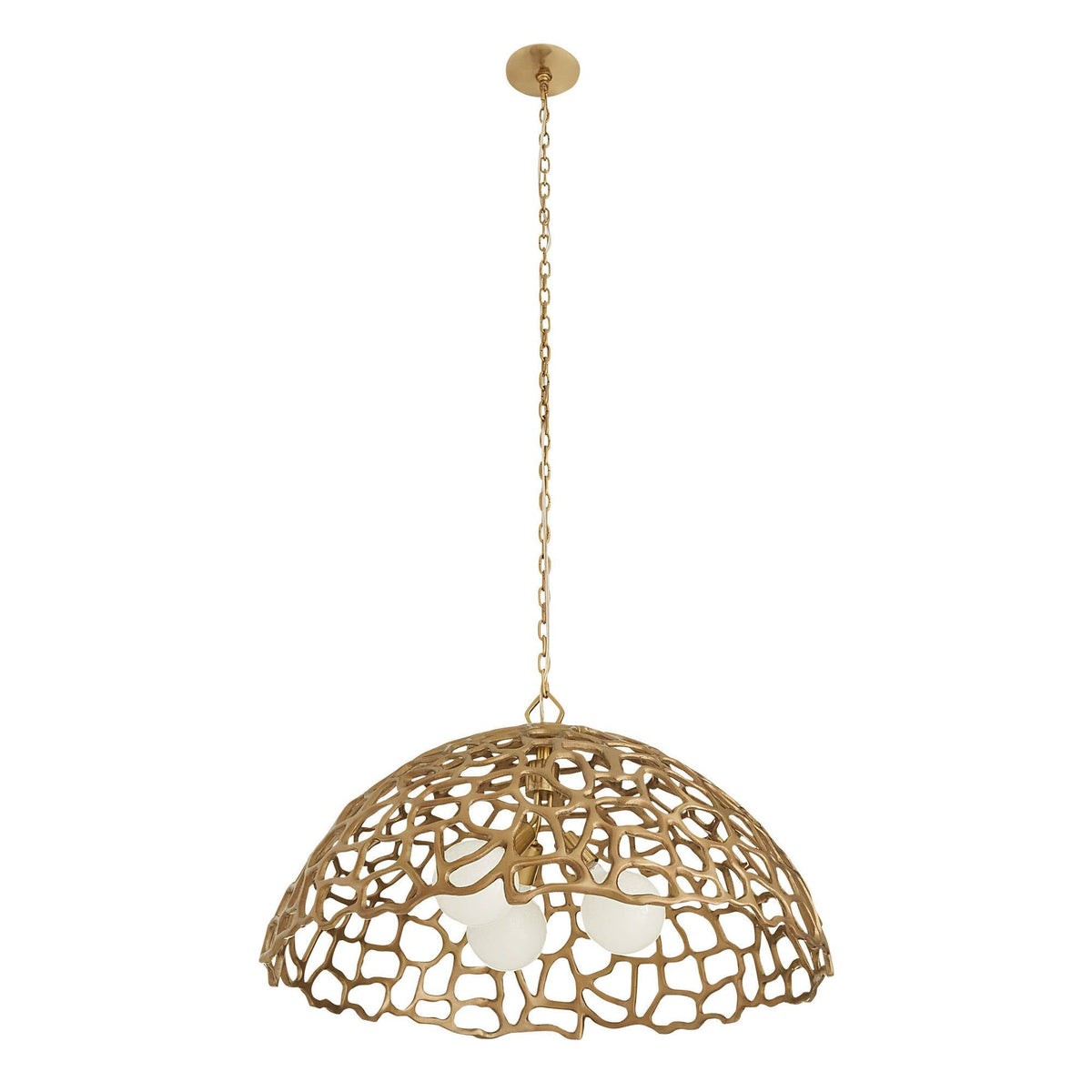 Sculptural Lotus Pendant — view 6
