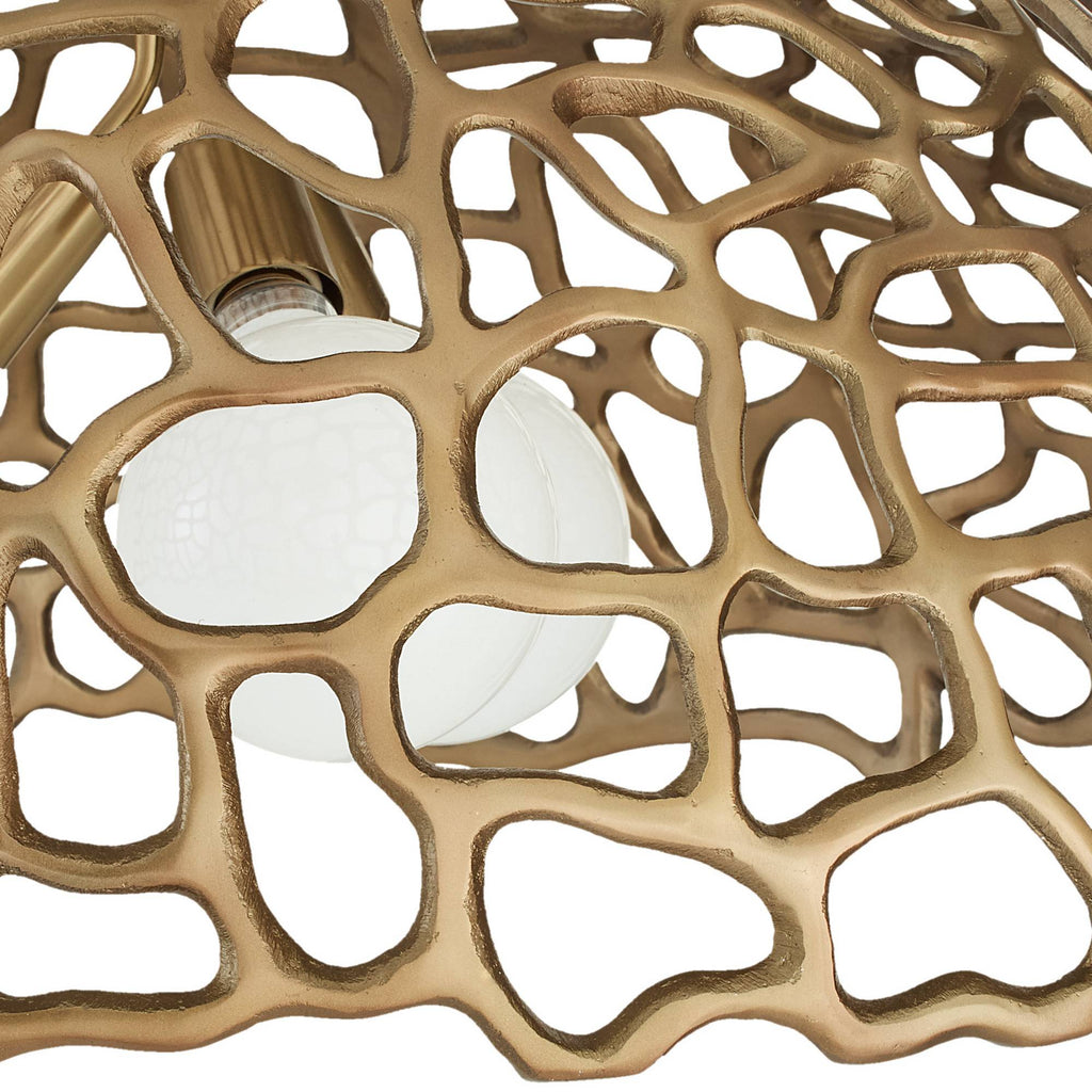 Sculptural Lotus Pendant — view 7