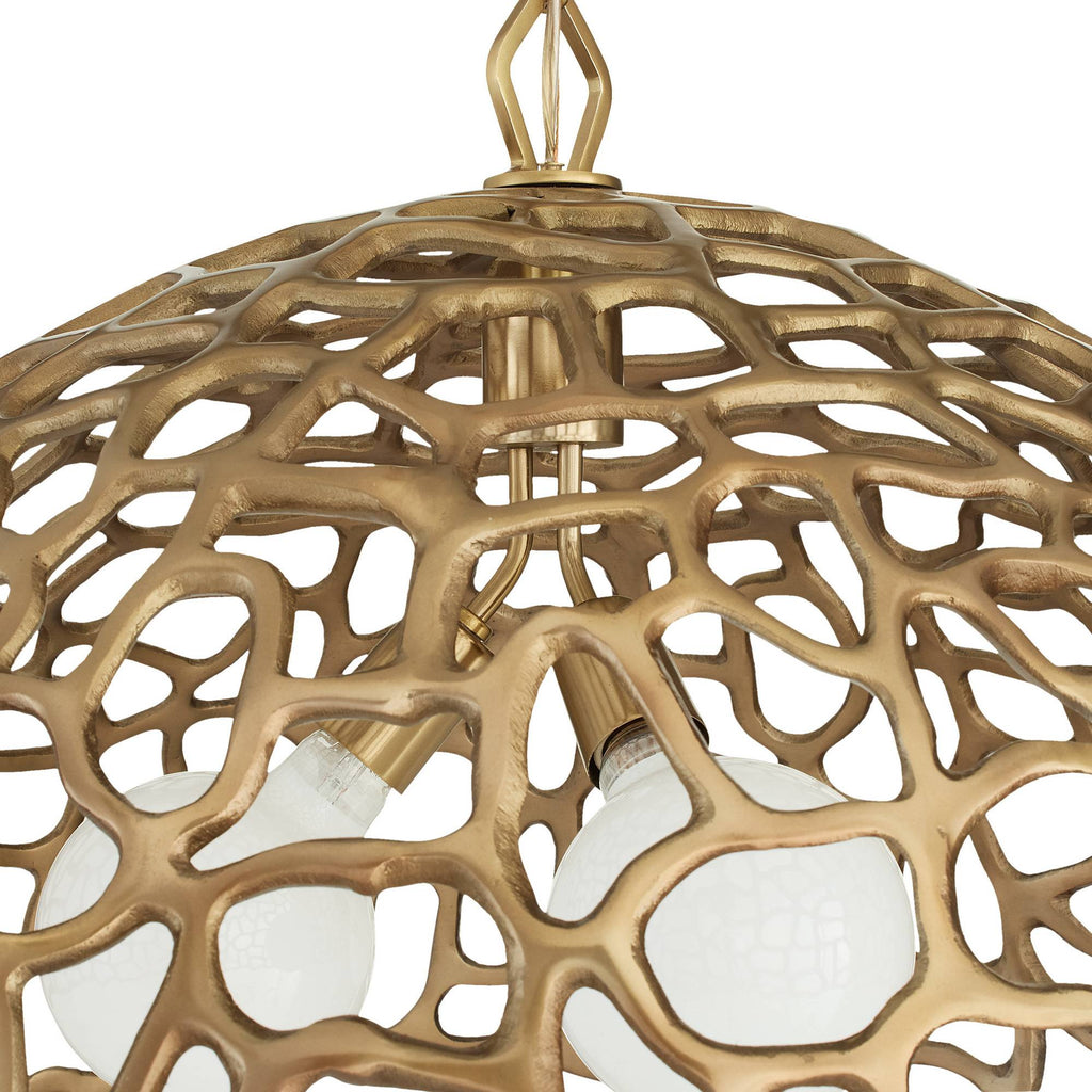 Sculptural Lotus Pendant — view 8