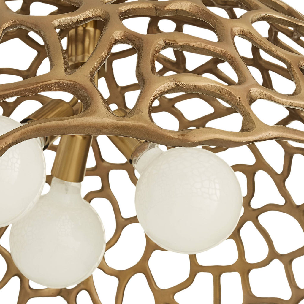 Sculptural Lotus Pendant — view 9