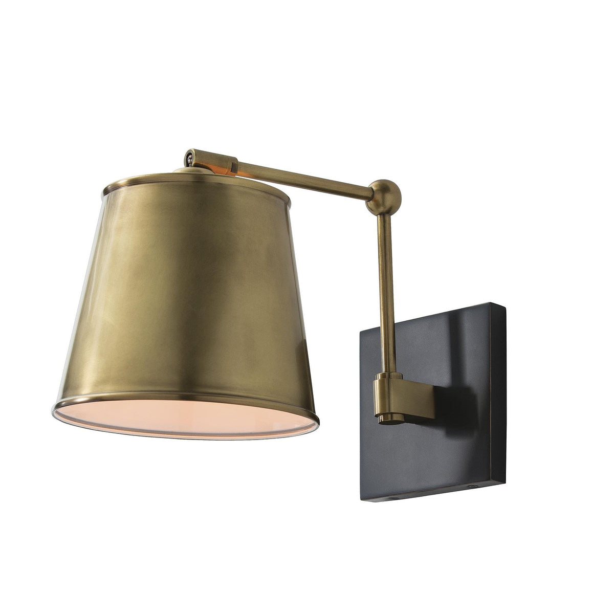 Sculptural Watson Wall Sconce – Gold — view 1