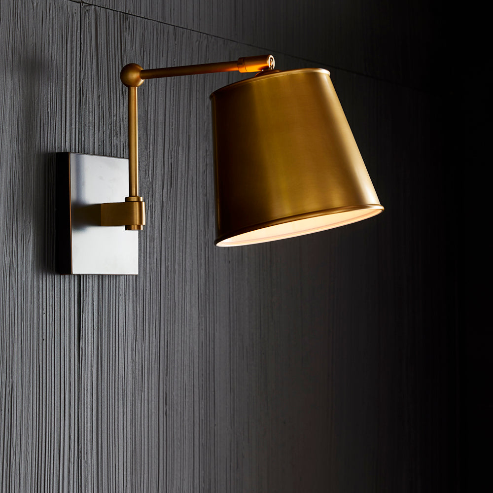 Sculptural Watson Wall Sconce – Gold — view 2