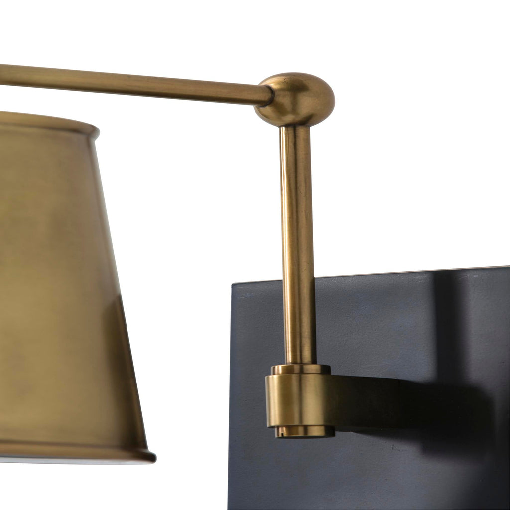 Sculptural Watson Wall Sconce – Gold — view 7