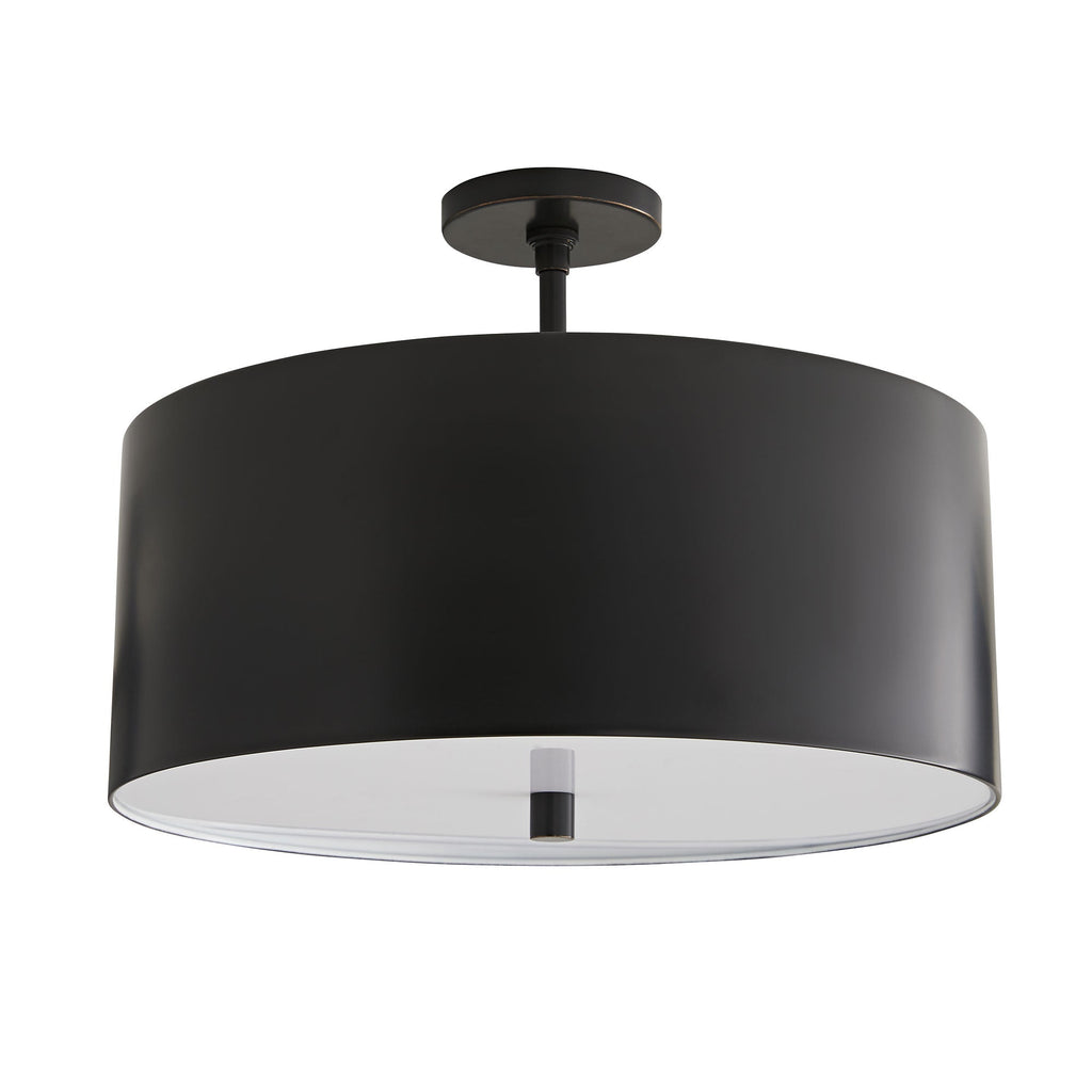 Artisan Tarbell Semi-Flush – Black — view 1