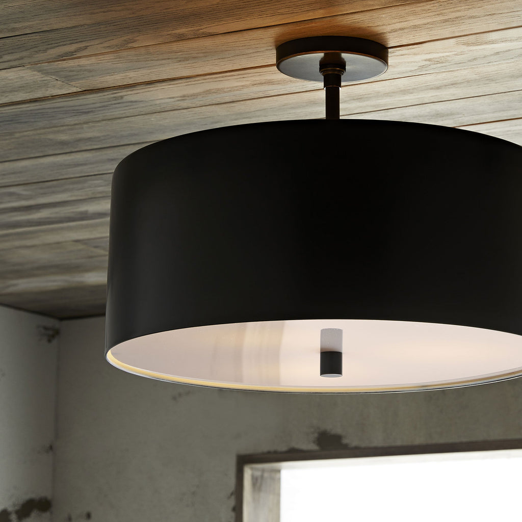 Artisan Tarbell Semi-Flush – Black — view 2