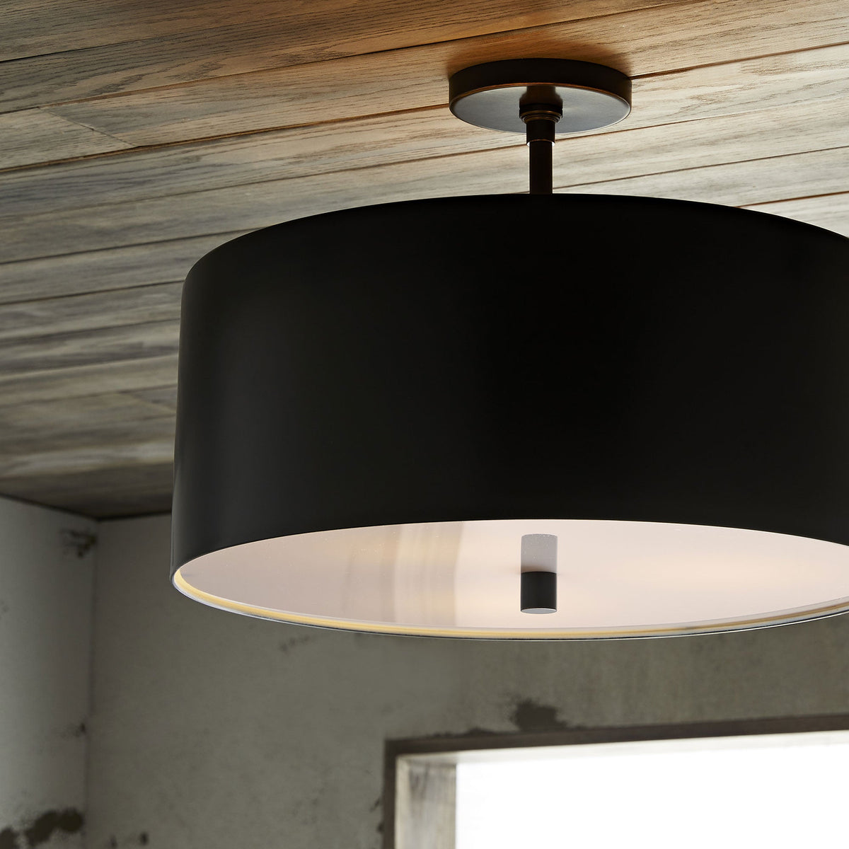 Artisan Tarbell Semi-Flush – Black — view 2