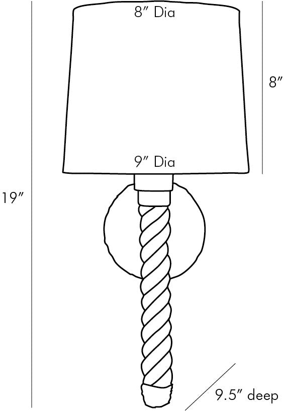Sculptural Douglas Wall Sconce — view 8