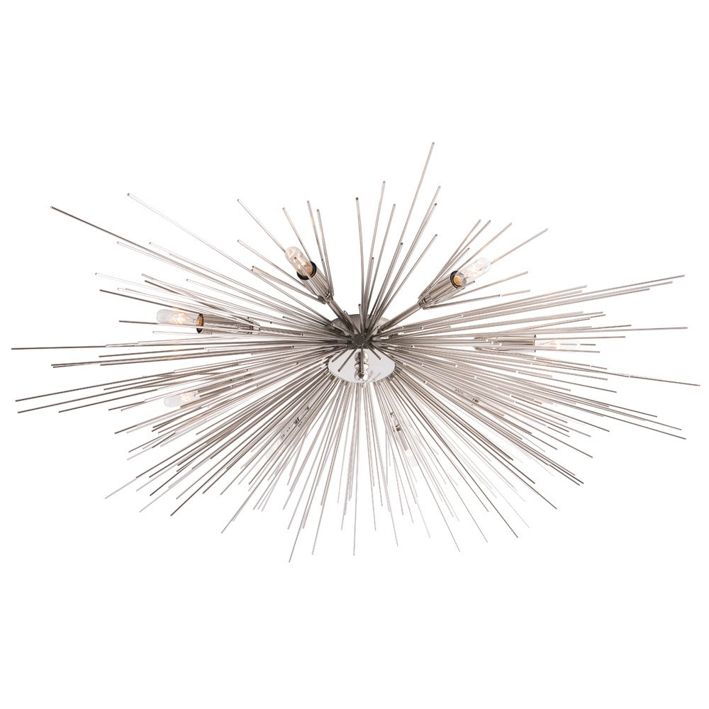Heritage Roxanne Flush Mount – Silver — view 2
