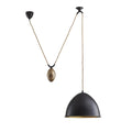 Artisan Egg Drop Pendant – Black — view 1