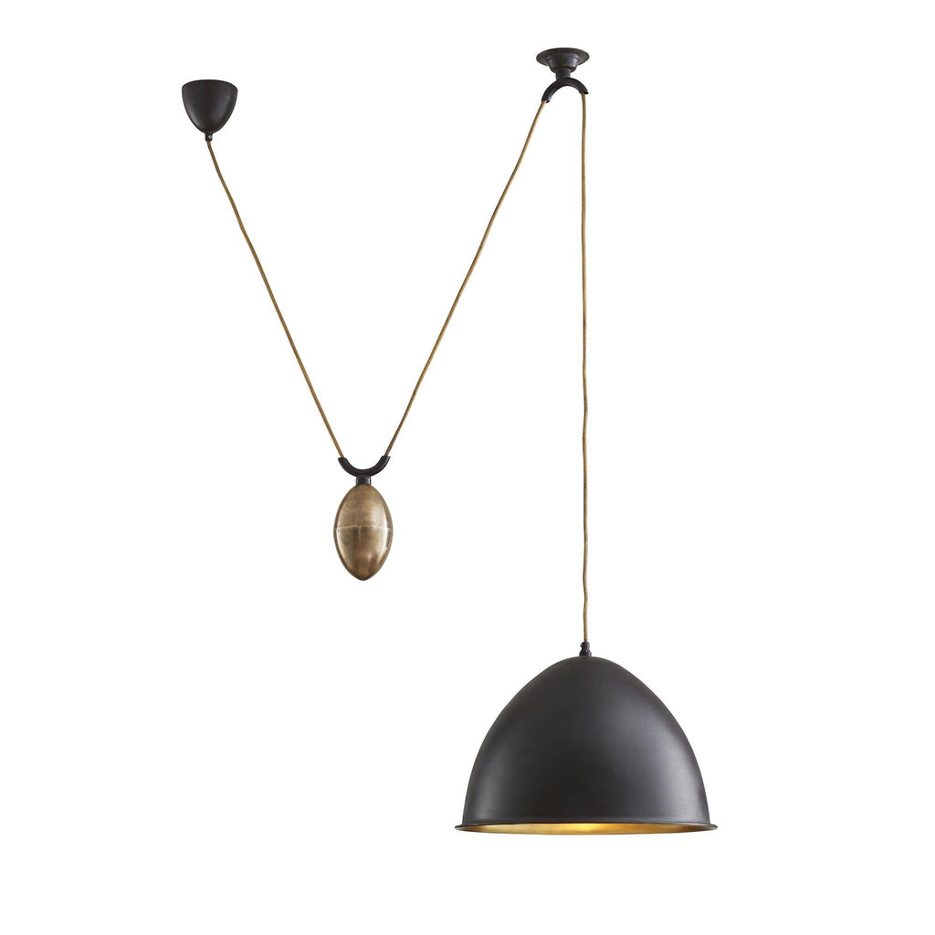 Artisan Egg Drop Pendant – Black — view 3