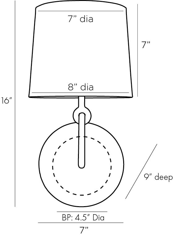 Sculptural Giles Wall Sconce — view 8