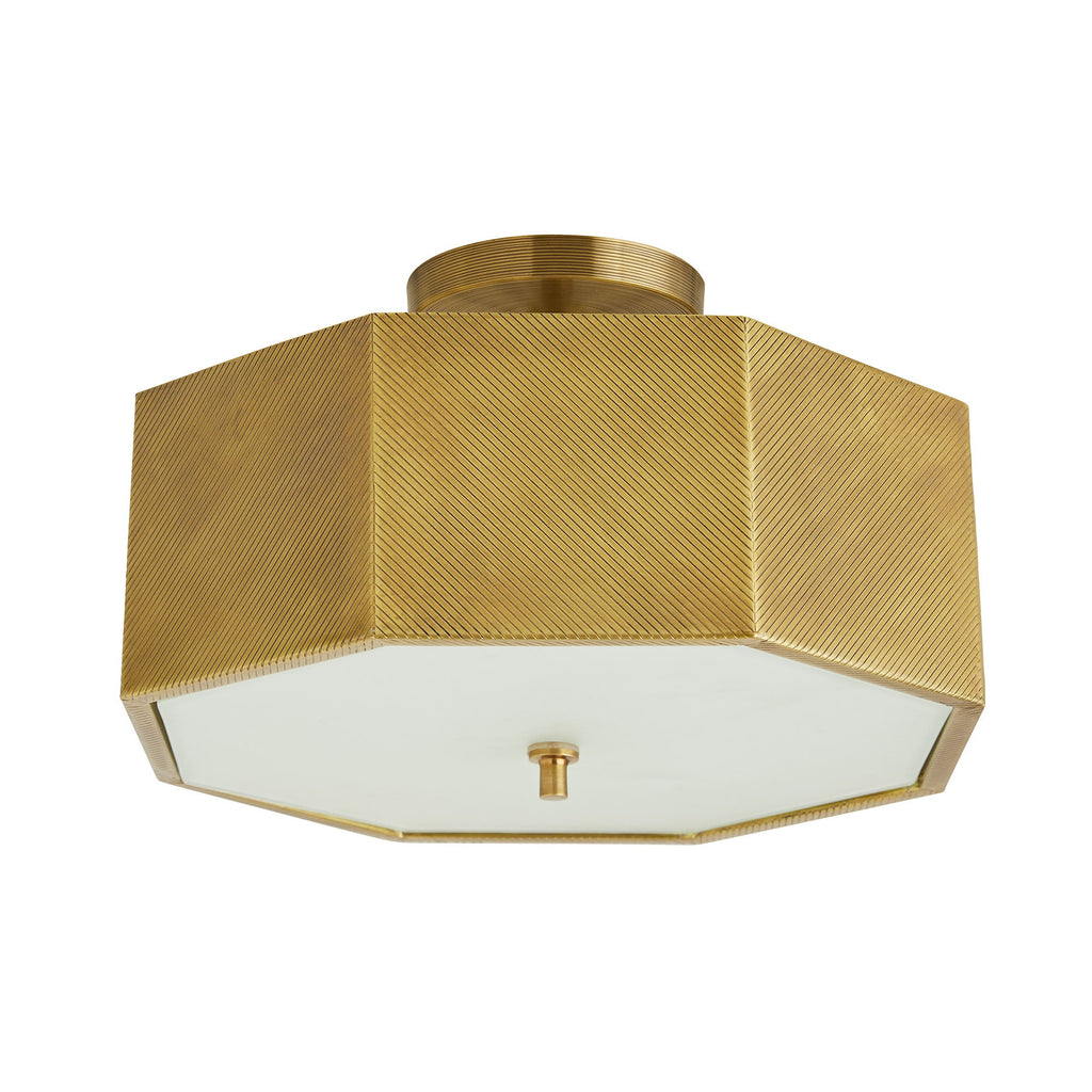 Sculptural Grespan Semi-Flush Mount — view 1