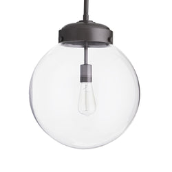 Sculptural Reeves Large Outdoor Pendant – Gray