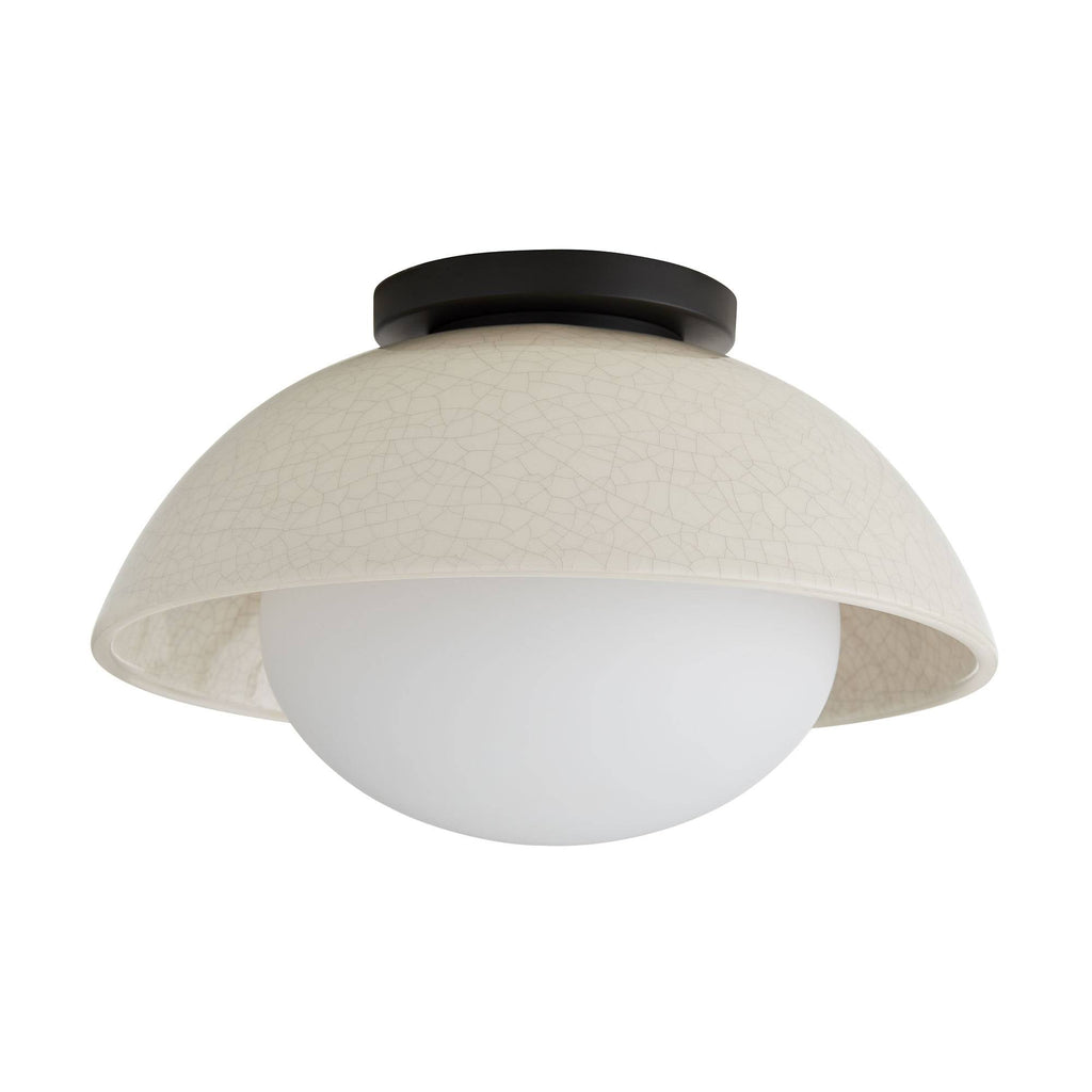 Signature Glaze Small Flush Mount – Neutral — view 1
