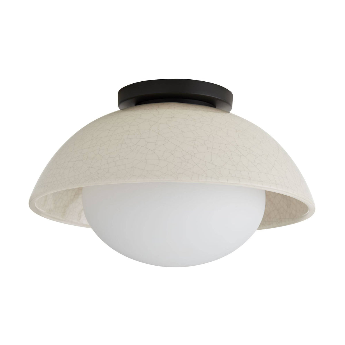 Signature Glaze Small Flush Mount – Neutral — view 1