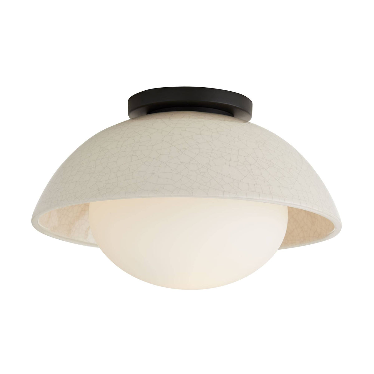 Signature Glaze Small Flush Mount – Neutral — view 2