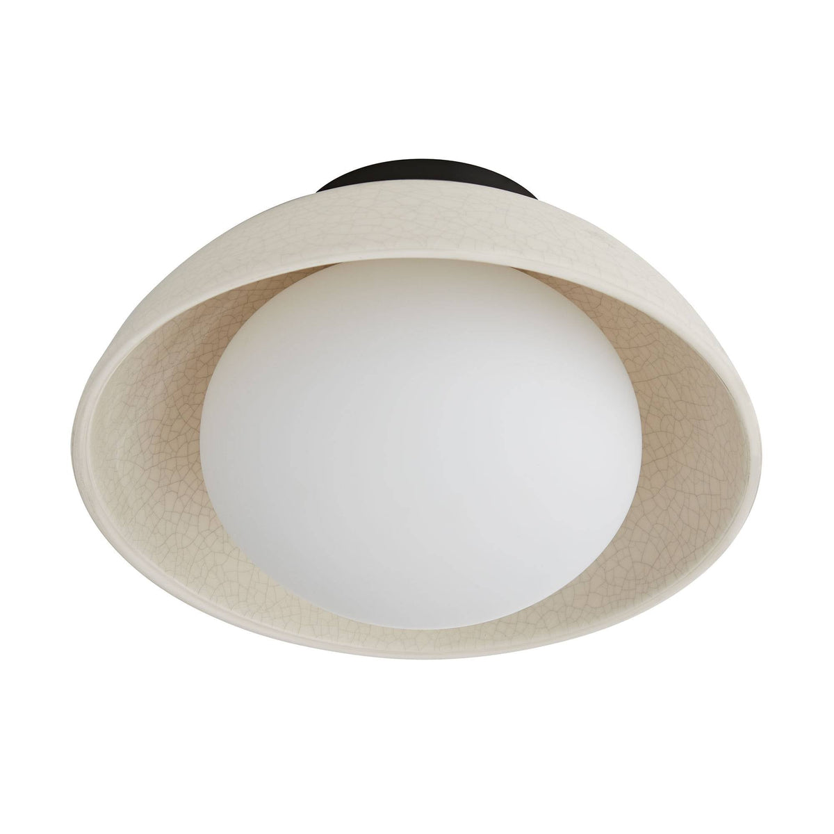 Signature Glaze Small Flush Mount – Neutral — view 3