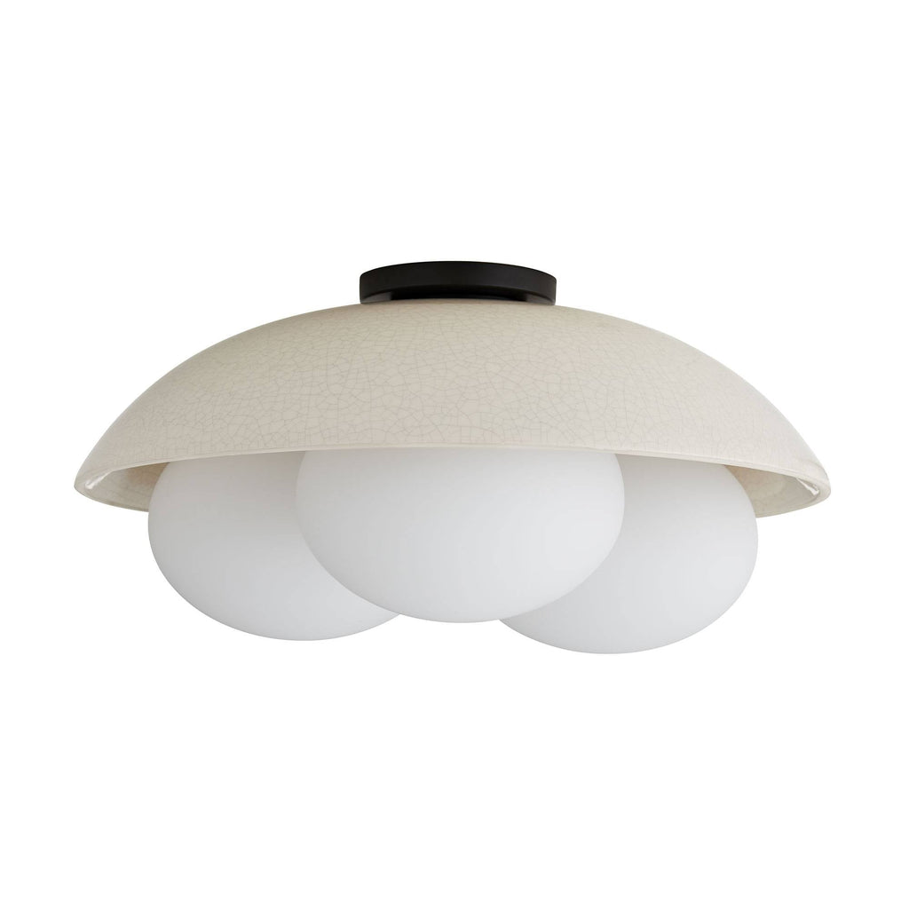 Signature Glaze Large Flush Mount – Neutral — view 1