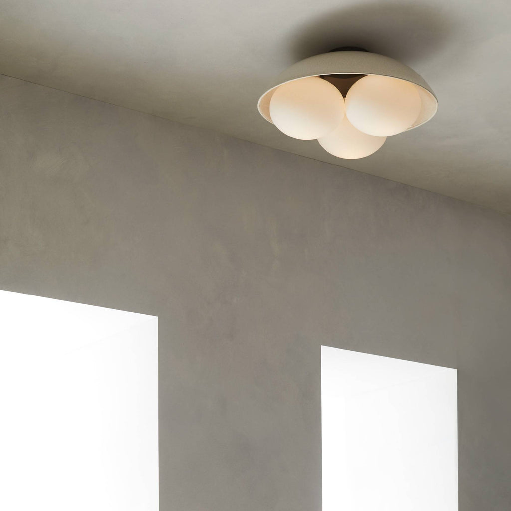 Signature Glaze Large Flush Mount – Neutral — view 2