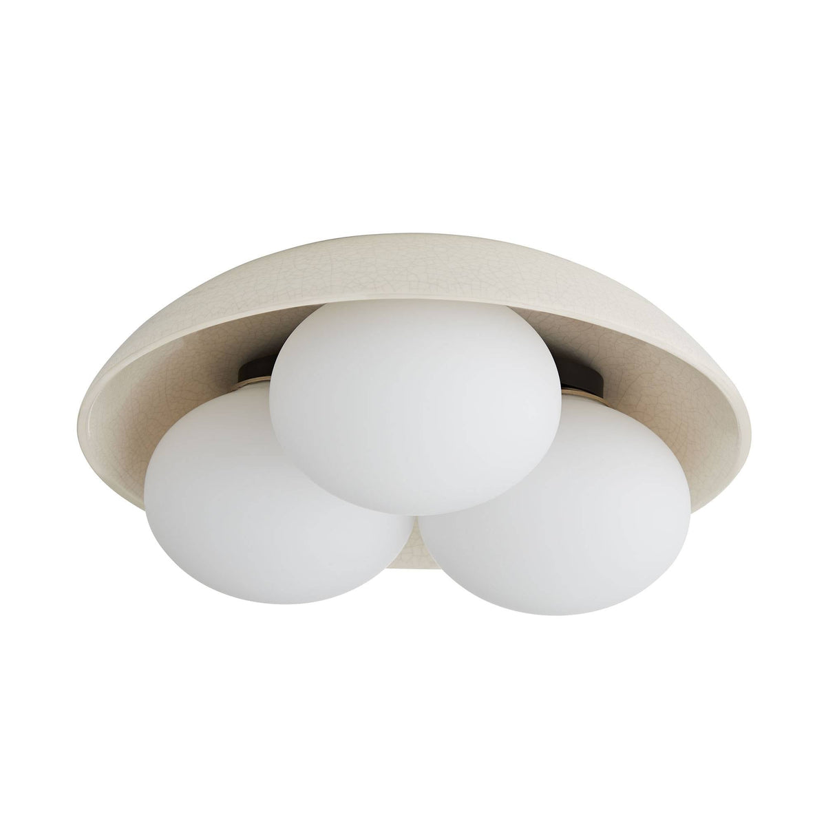 Signature Glaze Large Flush Mount – Neutral — view 4