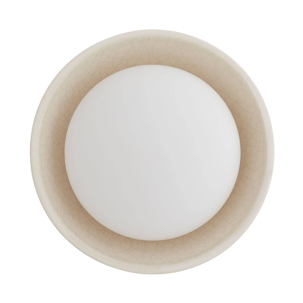 Signature Glaze Small Wall Sconce – Neutral — view 1