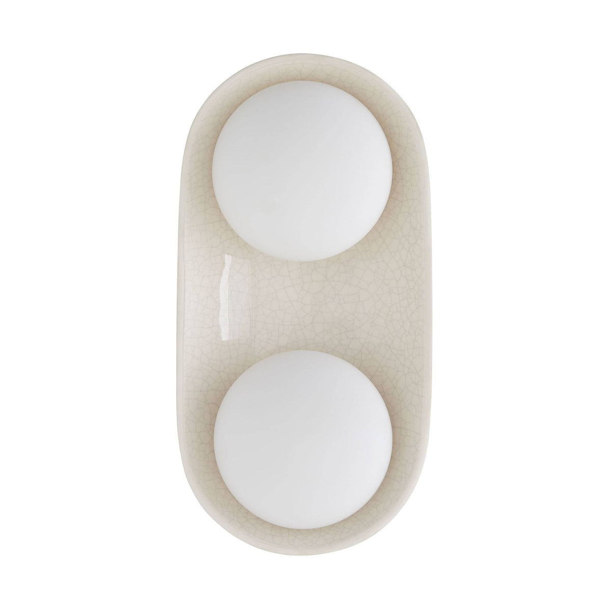 Signature Glaze Large Wall Sconce – Neutral — view 1