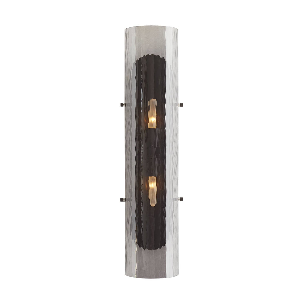 Sculptural Bend Wall Sconce – Gray — view 2