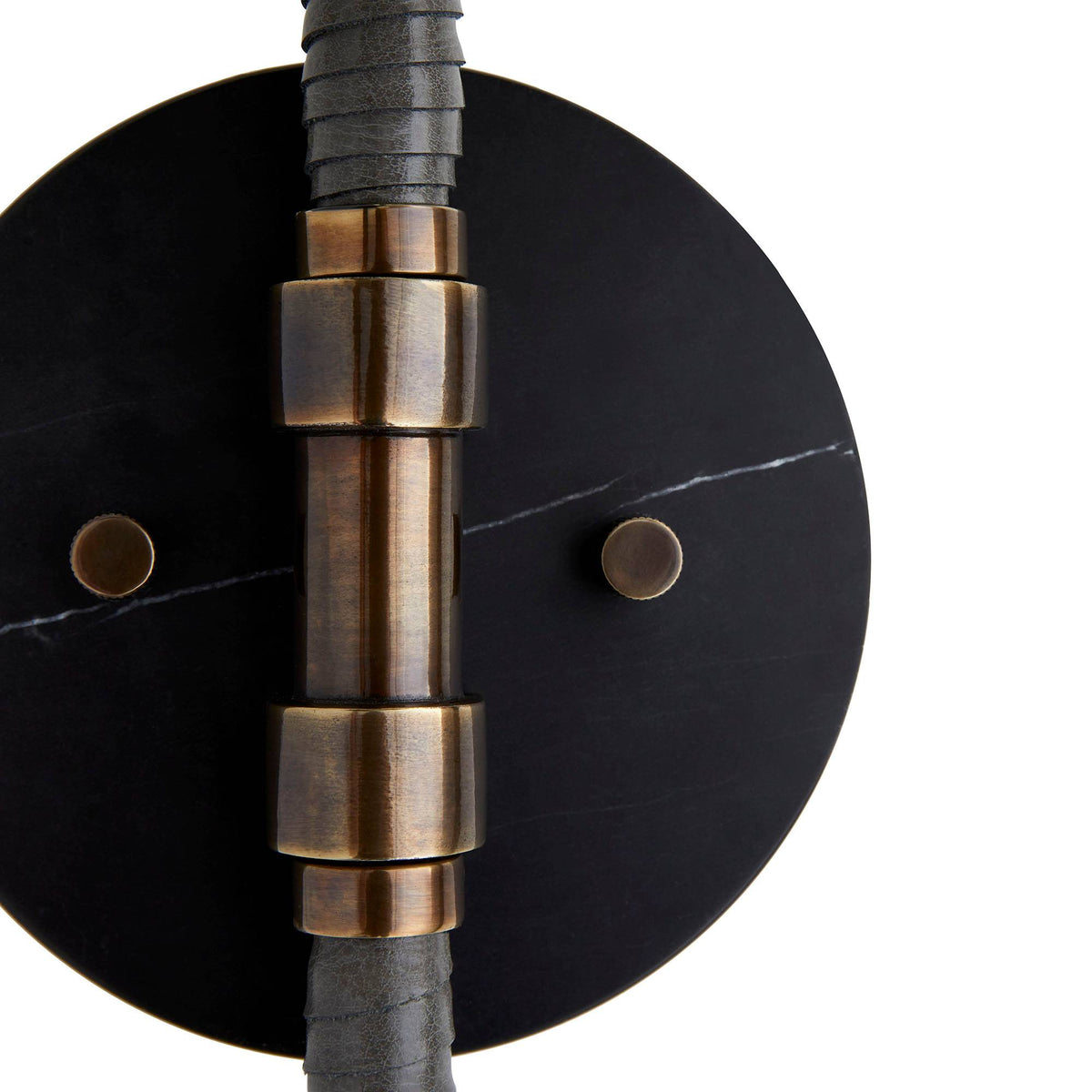 Sculptural Aaron Wall Sconce – Black — view 8