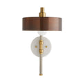 Sculptural Aaron Wall Sconce – Brown — view 1