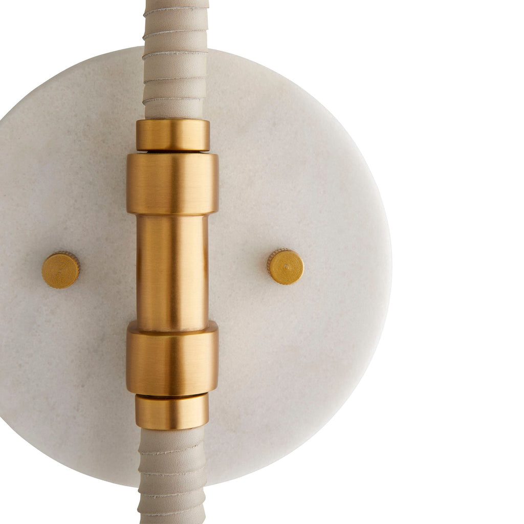 Sculptural Aaron Wall Sconce – Brown — view 6