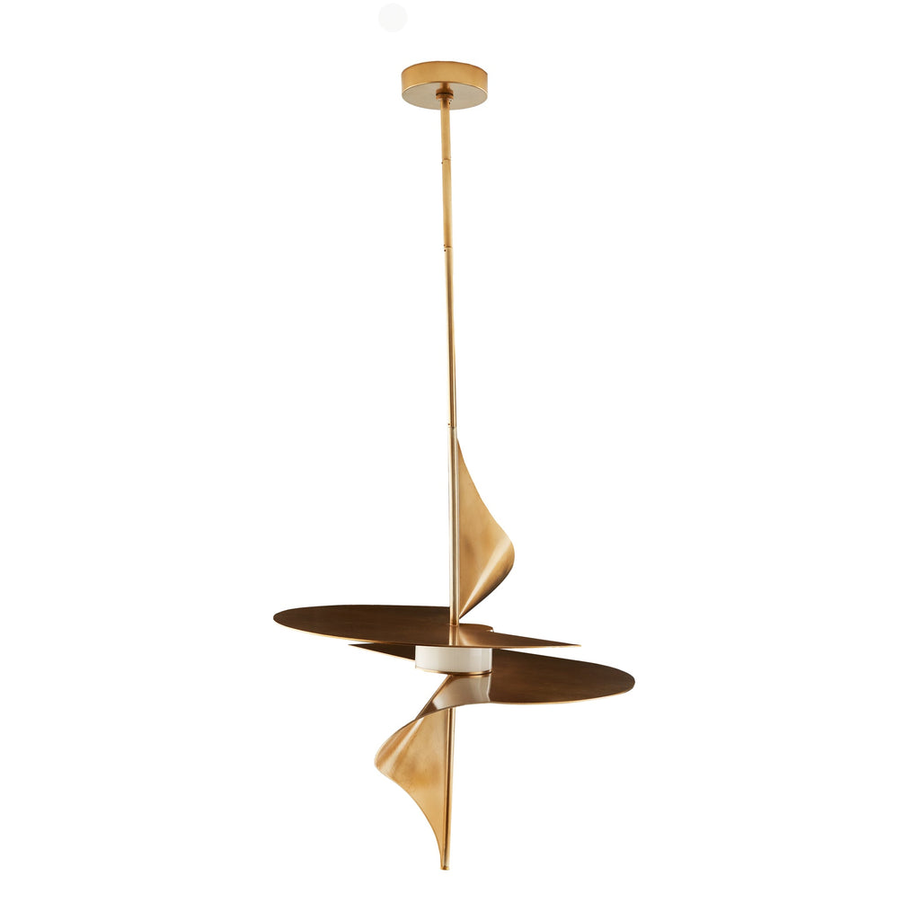 Sculptural Renly Pendant – Gold — view 1