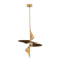 Sculptural Renly Pendant – Gold — view 1